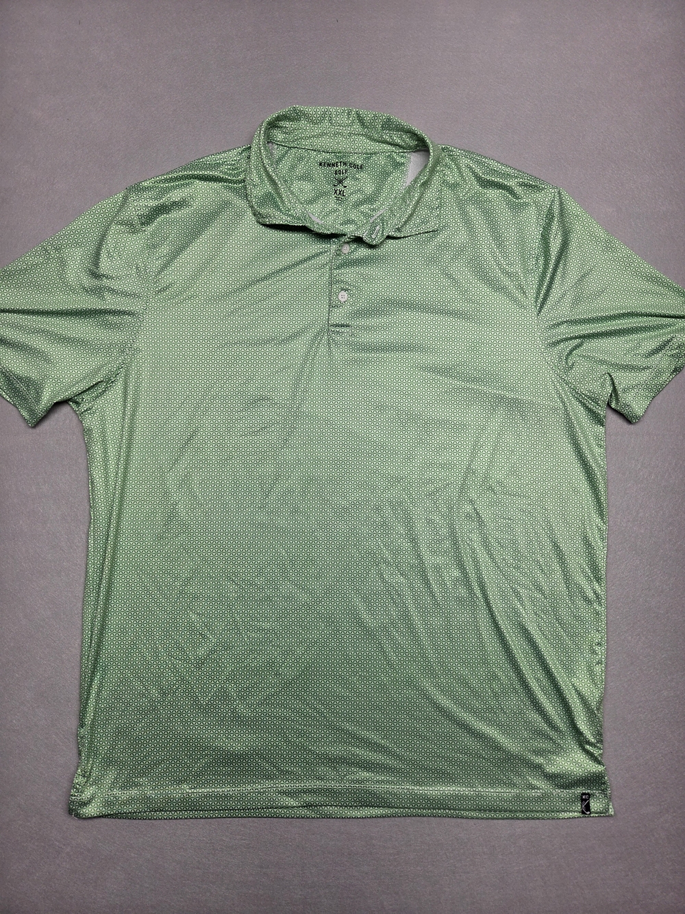 Kenneth Cole Light Green Men's Polo Shirt - Performance Polo